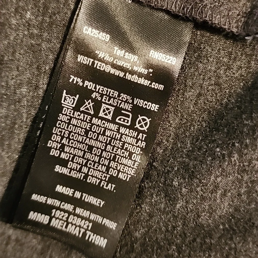 Ted Baker London  Full Zip Dark Gray Sweatshirt  Jacket